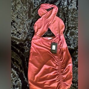 Cross Neck Bodycon Dress